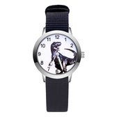 Dinosaurus Horloge | Zwart | Nylon | Ø 30 mm | Fashion Favorite