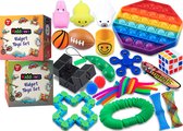 KIDDOWZ FIdget Toys pakket 24 stuks – Pop it – Stressbal - Cube - Spinner - Box – Toy – Speelgoed