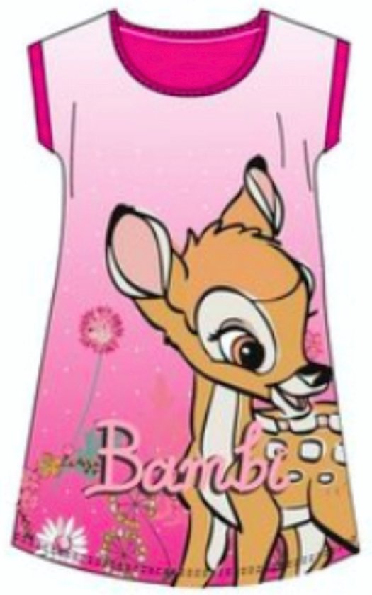 Robe de nuit Disney Bambi - robe de nuit fuchsia dans une boîte cadeau. Taille 98 cm / 3 ans