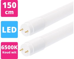 Proventa® Master TL Lamp LED 150cm - 2 x TL LED buis T8 G13 - Koud wit licht - Buislamp