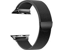 Bandje geschikt voor Samsung Galaxy Gear S3 - Milanees Zwart