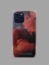 Arisoro iPhone 12 Pro Max hoesje - Backcover - Orange Smoke