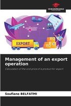 Management of an export operation