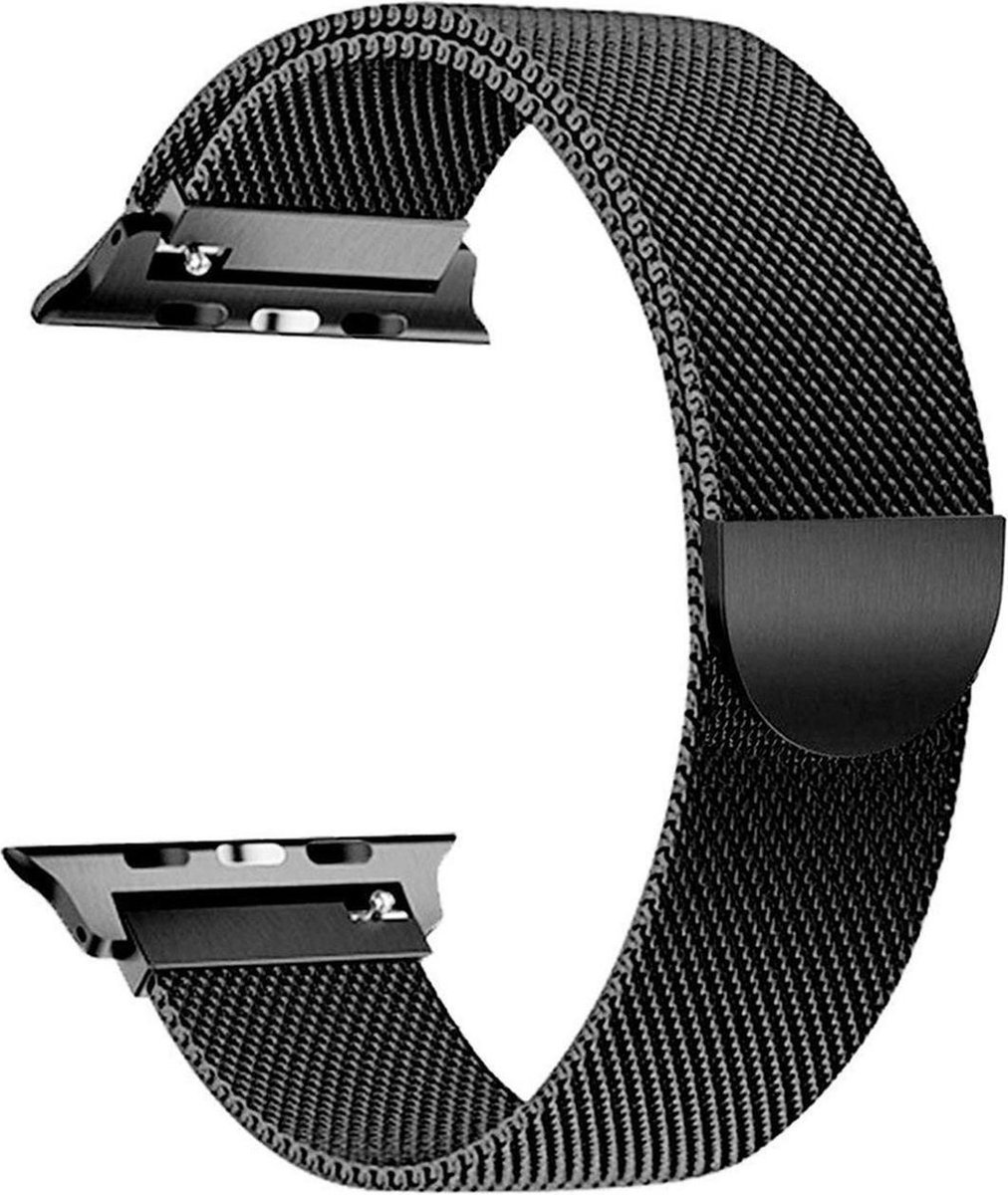 Geschikt voor Huawei GT 2 42mm - Milanees Zwart Bandje
