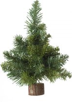 Kerstdecoratie - Kunst kerstboompje - Groen - 25cm hoog - 31 takjes