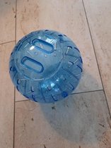 Hamster speelbal plastic blauw 19 cm