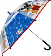 paraplu Rainy Days junior 73 cm PVC transparant/blauw