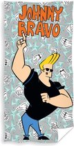 badlaken Johnny Bravo junior 70 x 140 cm katoen grijs