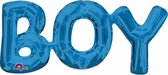folieballon Boy 50 x 22 cm blauw