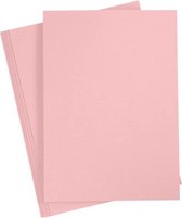 karton 21 x 29,7 cm 220 gram roze 10 stuks