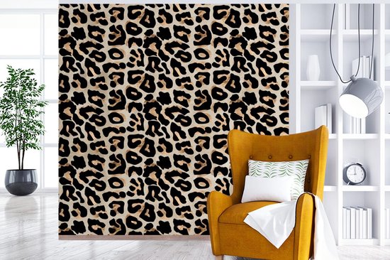 Papier Peint - Posters Papier peint photo Imprimé Animal - Panthère - Chic - Largeur 220 cm x Hauteur 220 cm