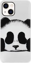 ADEL Siliconen Back Cover Softcase Hoesje Geschikt voor iPhone 13 - Panda