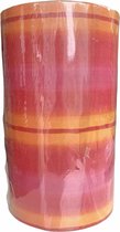 Inpakpapier Strepen Oranje Rood Roze- Breedte 30 cm - m lang - Breedte 30  cm
