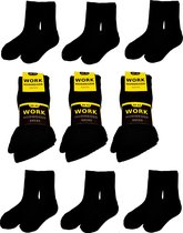 Chaussettes de travail en laine norvégienne Work 6 paires noir taille 39/42