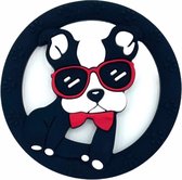 Chewzoo® - Bijtketting - Bulldog - The Godfather - Zwart & Wit