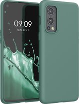 kwmobile telefoonhoesje geschikt voor OnePlus Nord 2 5G - Hoesje voor smartphone - Back cover in dennengroen