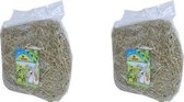 Jr farm - Knaagdierensnack - Paardenbloemweide hooi - 500 gram - per 2 zakken