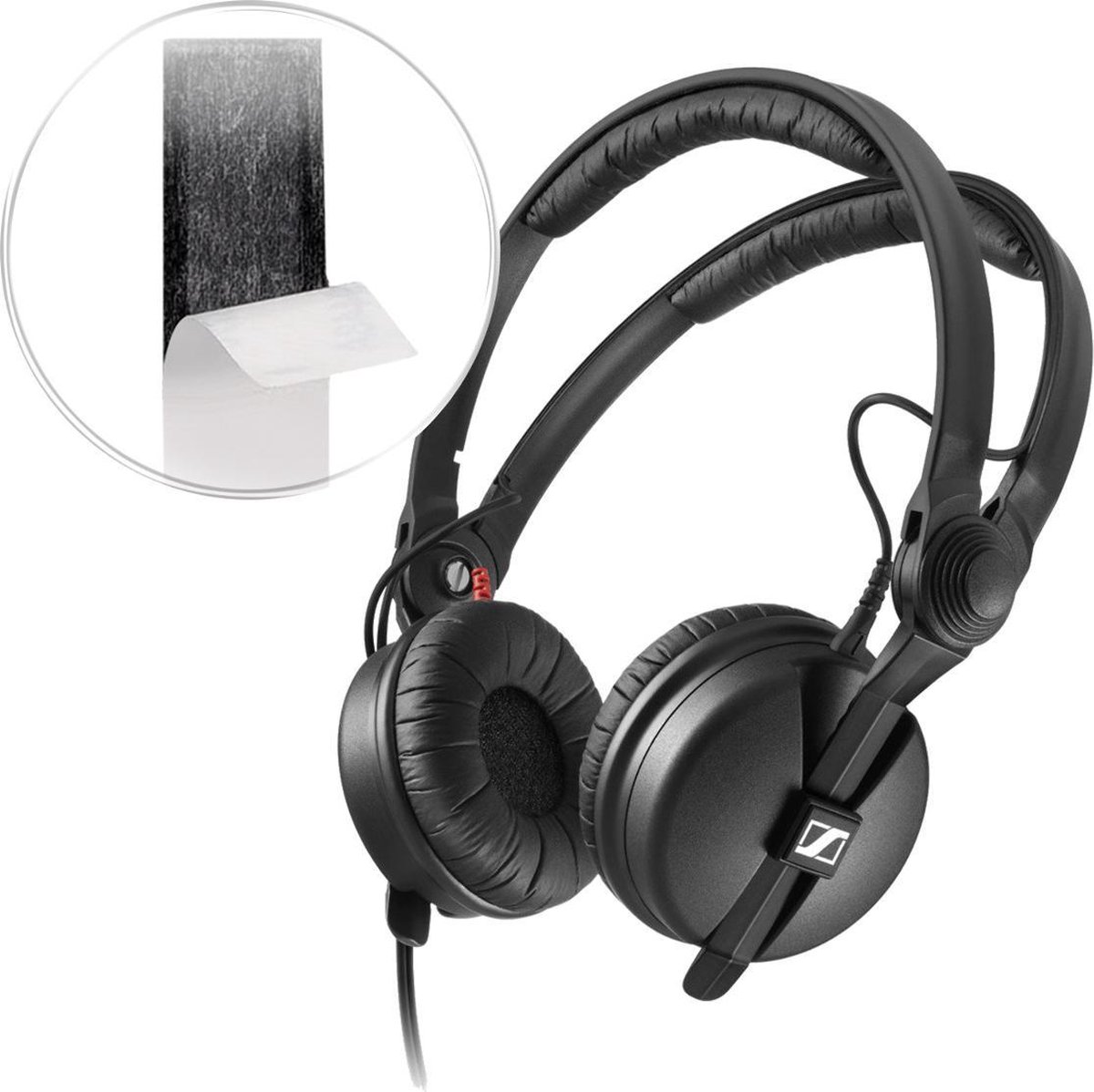 Bandeau De Remplacement Pour Sennheiser QC Ultra / QuietComfort Ultra - Similicuir Noir Avec Rembourrage - Kwmobile