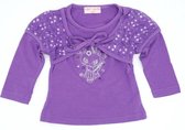 Bolero longsleeve meisjes babykleding katoen paars maat 98/104