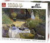 Puzzle King 1000 pièces (68 x 49 cm) - Le Déjeuner - Monet - Jigsaw Puzzle Art Collection