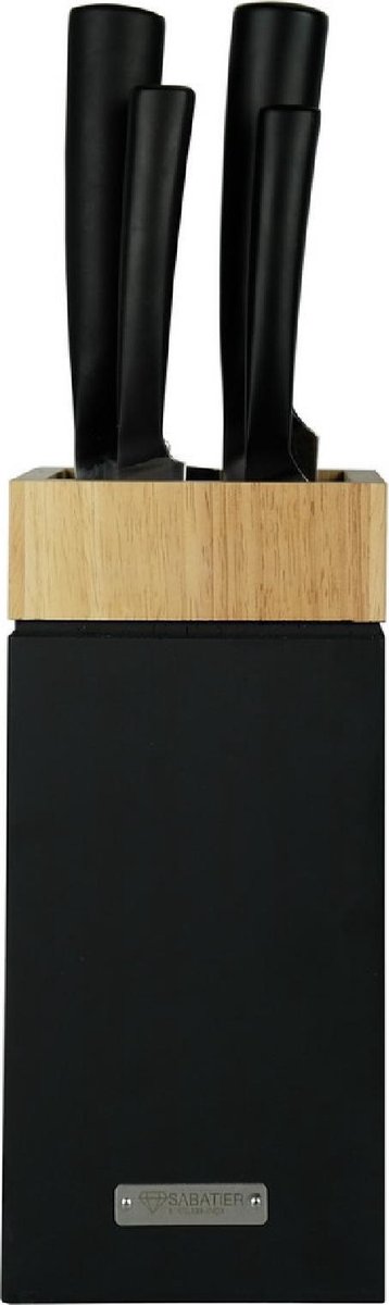 Diamant Sabatier Trophee Messenblok - Rubberhout - PET-vulling - Zwart - Zonder messen