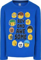 Lego T-shirt Blauw "Beyond Awesome" maat 110