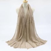 Emilie Scarves - Sjaal - linnen - 200*100CM - Beige