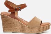 OH MY SANDALS Sandalen met sleehak beige - Maat 39