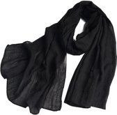 Grote Sjaal Dames - Omslagdoek - 190x150 cm - Zwart
