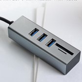 Sounix 5 in 1 kaartlezer - 3 x USB 3.0 - wit