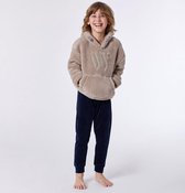 Woody pyjama jongens - beige - 212-1-WLC-M/137 - maat 152