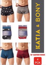 KATIA & BONY SURFER/TEDDY  HEREN 4PCK BOXER M