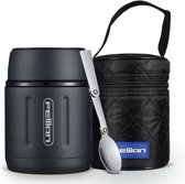 Feijian® Draagbaar Voedsel Thermos RVS - Thermosfles - Food Jar - Snack Box - Thermoskan - 500ml Container - Roestvrij Stalen Tumbler