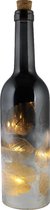 Peha Decoratiefles Led 7 X 30 Cm Glas/kurk Zwart/goud/wit