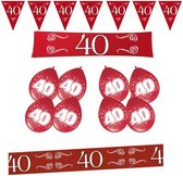 40 jaar jubileum feestpakket robijn