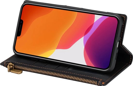 Étui livre Samsung Galaxy A51 | Étui de téléphone en cuir PU | Porte-cartes | Noir