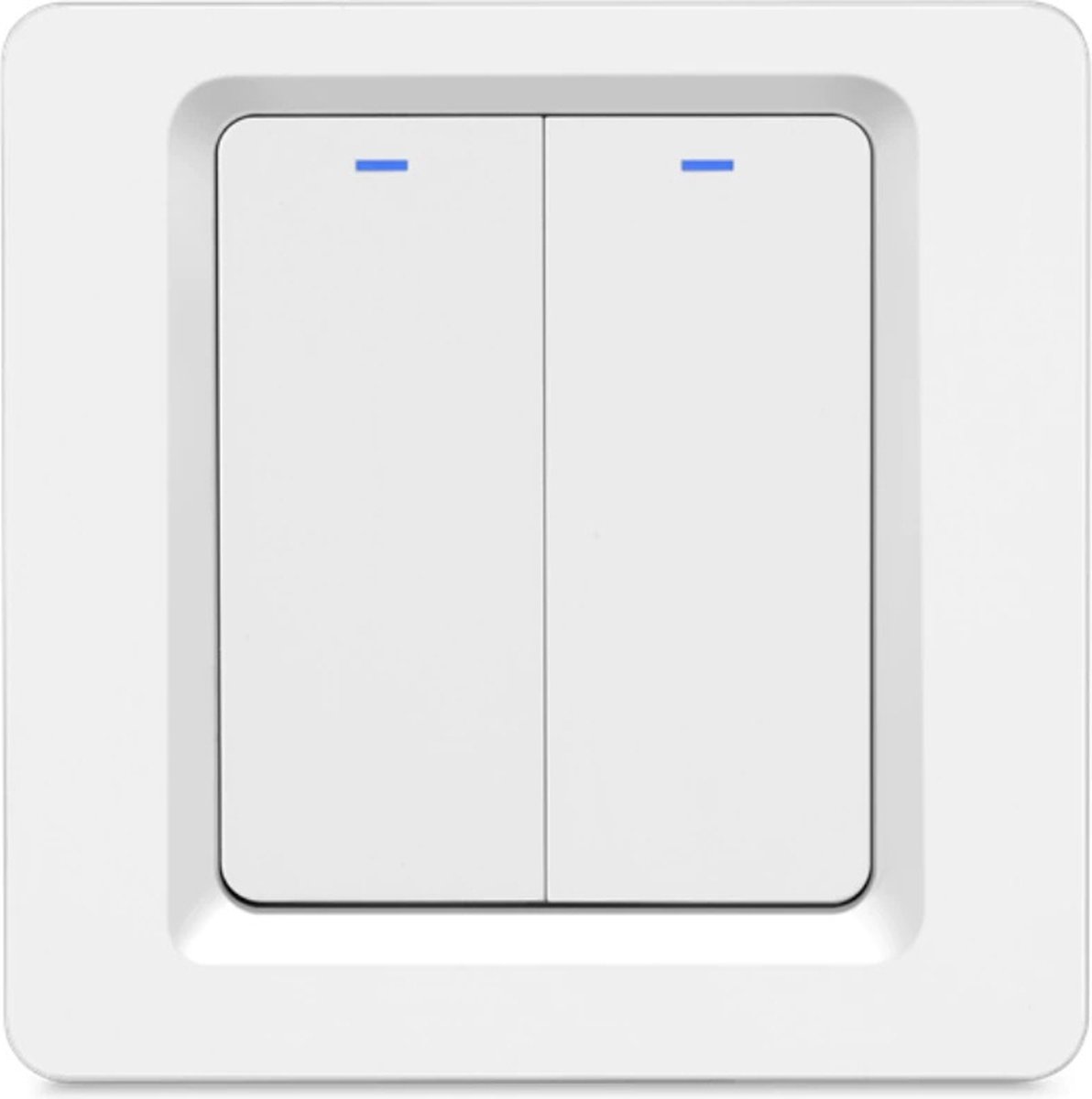 DrPhone SWS1 - Slimme Wifi Schakelaar - Lichtschakelaars 2 Gang - Geschikt voor IOS en Android - Wit