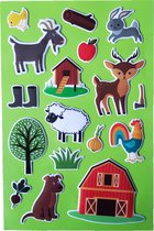 Stickers Puffy "Boerderij" +/- 32 Stickers