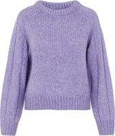 Pieces PCNORI LS O-NECK KNIT KAC BFD Dames Dahlia Purple - Maat L