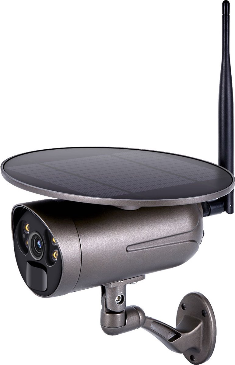 Escam QF360 - Beveiligingscamera buiten met zonnepaneel | Wifi & App | Draadloos | Bewegingssensor