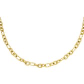Necklace criss cross gold