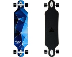 Atom 40 drop through longboard - Blue Geo