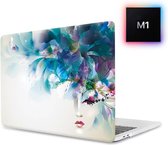 Laptophoes - Geschikt voor MacBook Pro M1 Hoes Case - 13 inch - A2338 (2020) - Vrouw Print