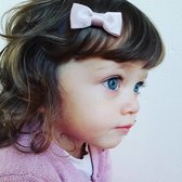 Baby haarspeldje met strikje - Pink sparkle | Roze | Baby