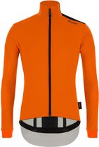 Santini Fietsjack Waterafstotend Heren Oranje Zwart - Vega Multi Winter Jacket Orange Fluo - S