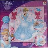 Disney Princess string art maak je eigen lampje - Roze / Multicolor - Kunststof / Karton - Vanaf 3 jaar - Knutselen - DIY - Knutselpakket - Cadeau - Speelgoed