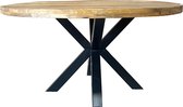 Zita - Home - Luxe - dikke - versie - ronde - eettafel - SUUS - 140cm - mango - spin poot