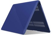 Laptophoes - Geschikt voor MacBook Air 13 inch Hoes - Case voor Air 2018-2021 (M1, A1932 t/m A2337) - Diep Blauw