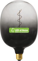 LEDatHOME - Egg Dark Shadow LED XXL lamp, Pastel lijn, Spiraalvormige gloeidraad 4W E27 Dimbaar 2100K