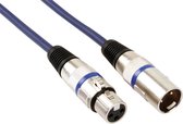 HQ-Power DMX-kabel, 1 x XLR mannelijk, 1 x XLR vrouwelijk, 5 m, perfect voor signaaloverdracht